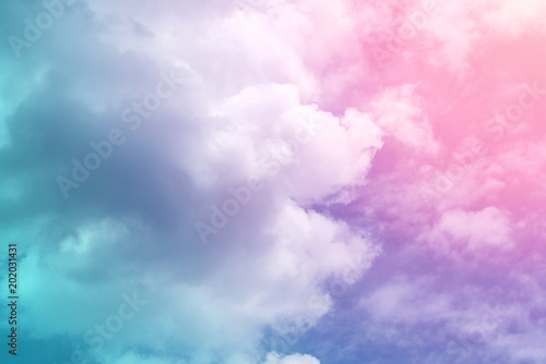 sun and cloud background with a pastel colored      