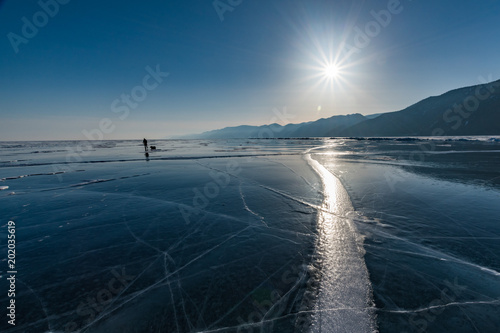 Samotny Wędrowiec, jezioro Bajkał, Rosja