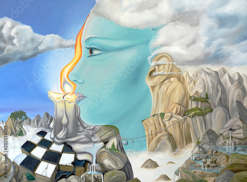 Εκτύπωση καμβά Meditation