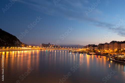 Danube river in Budapest night view © Yury Kirillov