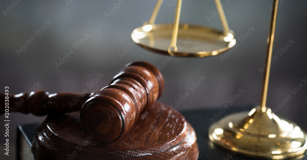 gold justice scale, dark background Stock Photo | Adobe Stock