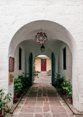 Spanish Colonial house in Casa Manila, Philippines