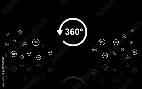 360 Grad - Reflektierend Schwarz