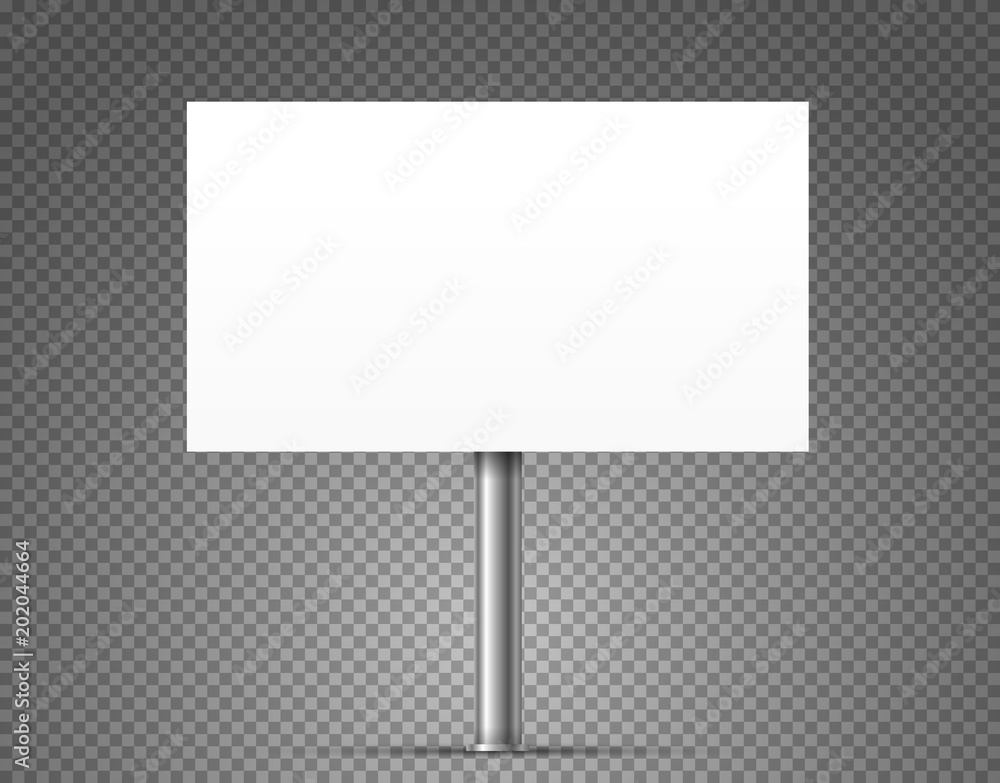 Blank urban advertising banner vector mockup isolated on transparent background Blank urban advertising banner vector mockup isolated on transparent background