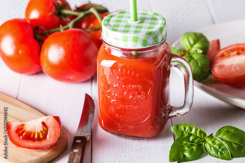 Image with tomato juice.