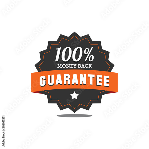 Guarantee Badge Seal stamp Vector Icon Template