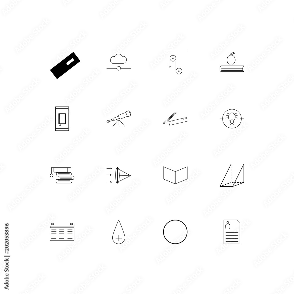 Education And Science simple linear icons set. Outlined vector icons Education And Science simple linear icons set. Outlined vector icons