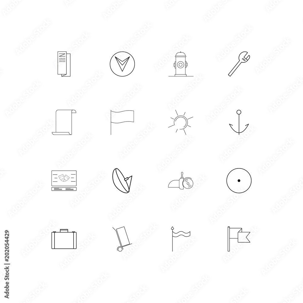 Industry simple linear icons set. Outlined vector icons Industry simple linear icons set. Outlined vector icons
