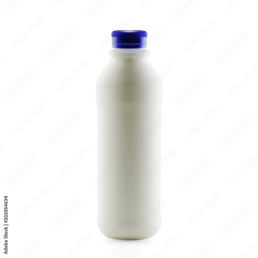 pasteurized milk bottle isolated white background with Clipping Path pasteurized milk bottle isolated white background with Clipping Path