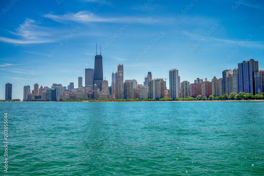 Obraz premium Chicago downtown skyline