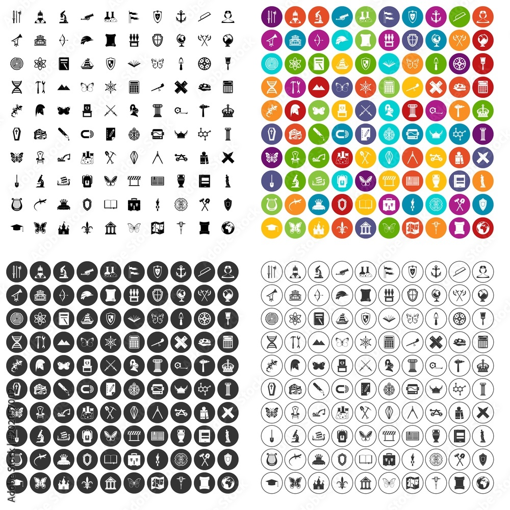 100 archeology icons set vector in 4 variant for any web design isolated on white 100 archeology icons set vector in 4 variant for any web design isolated on white
