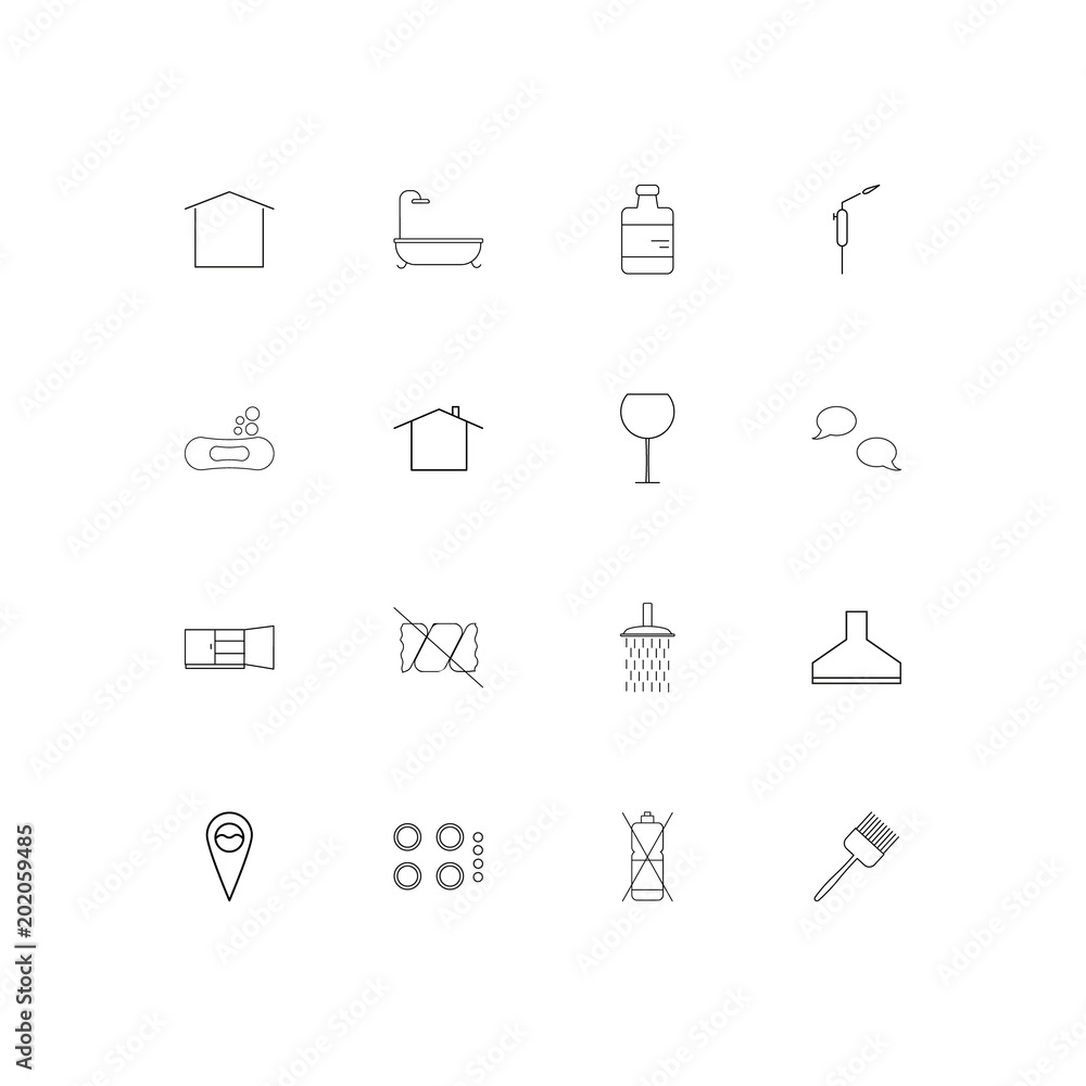 Home Appliances And Equipment simple linear icons set. Outlined vector icons Home Appliances And Equipment simple linear icons set. Outlined vector icons