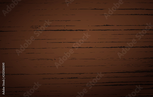 Dark brown wooden cutting, chopping board, table or floor surface. Wood texture.