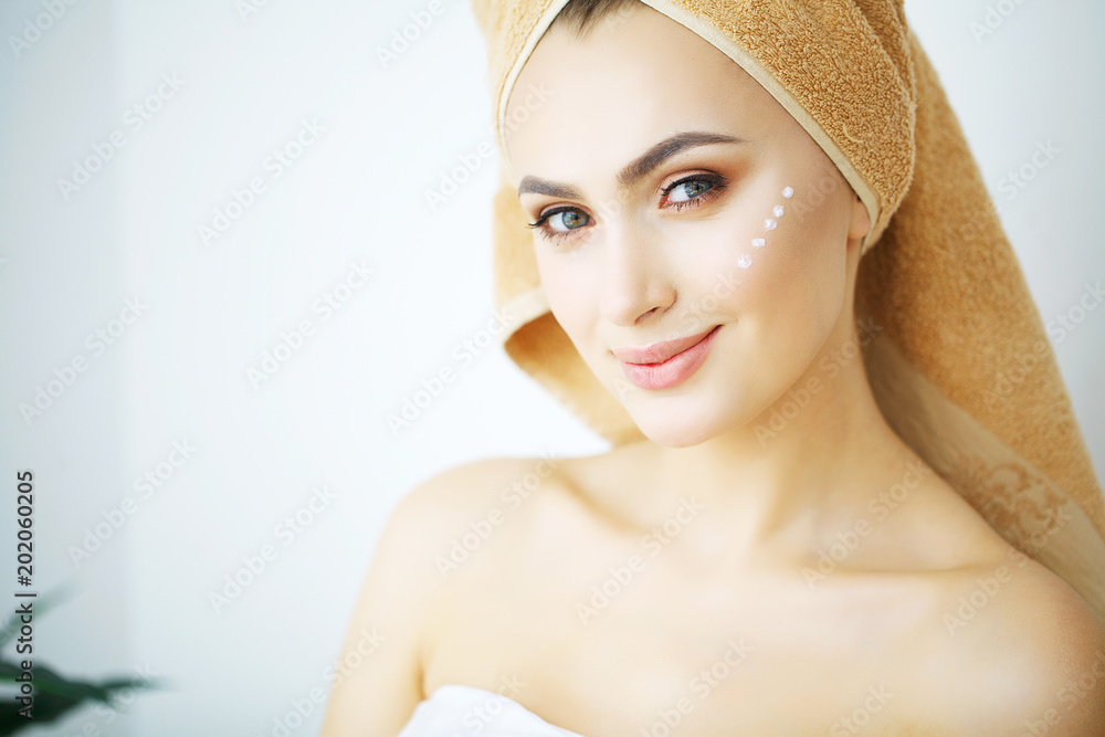 Beautiful face of young woman with perfect skin Beautiful face of young woman with perfect skin