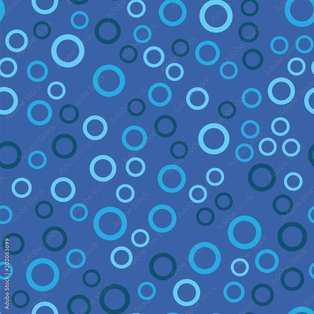 Seamless pattern consisting of colored rings.