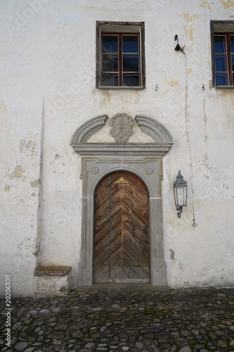 old door at kloster hoeglwoerth in bavaria Berchtesgadener Land, Bavaria, Germany photo