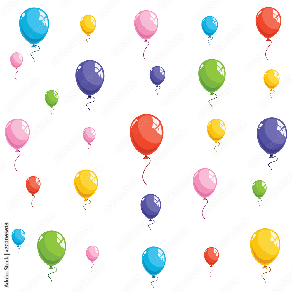 Vector Illustration Of Balloons Background