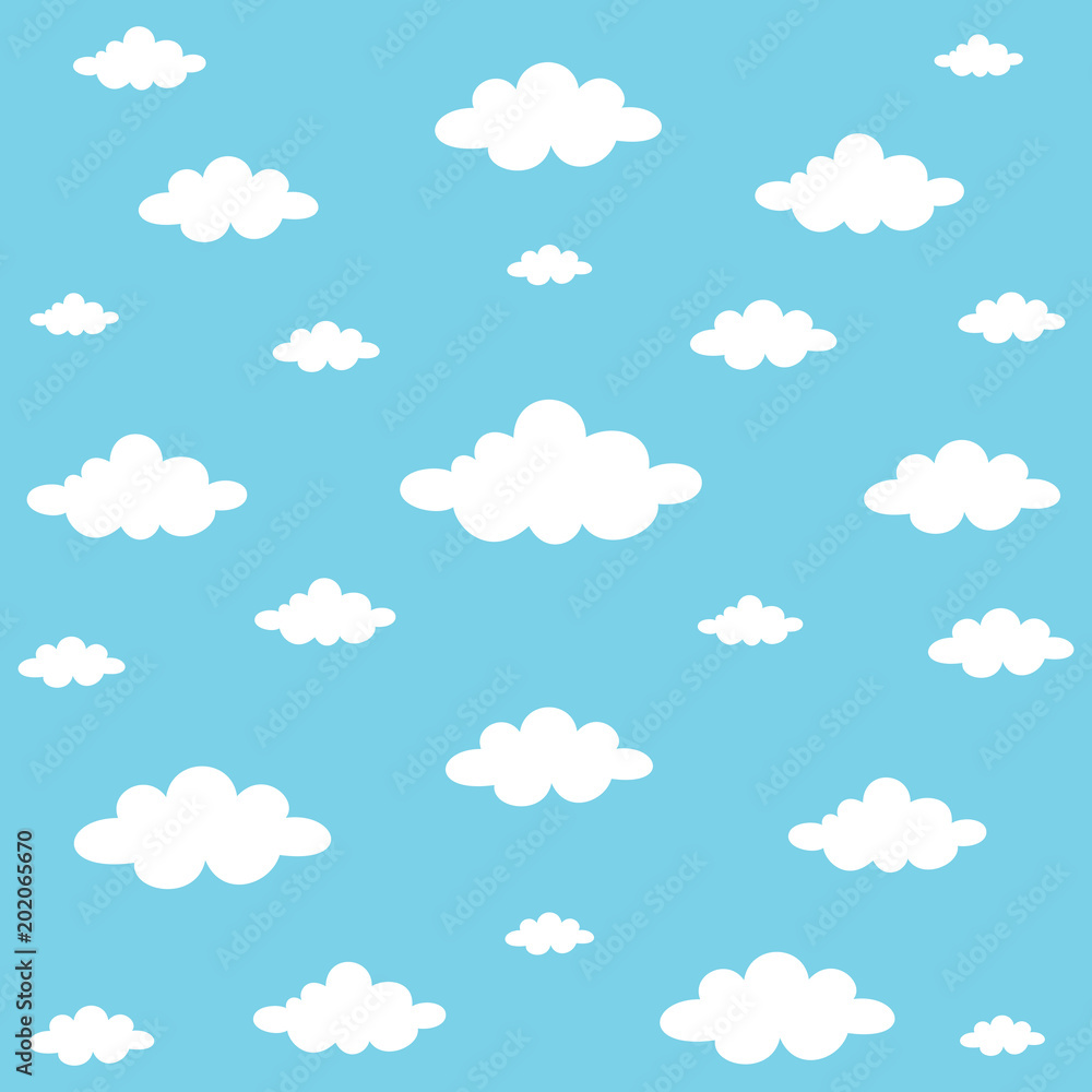 Vector Illustration Of Clouds Background
