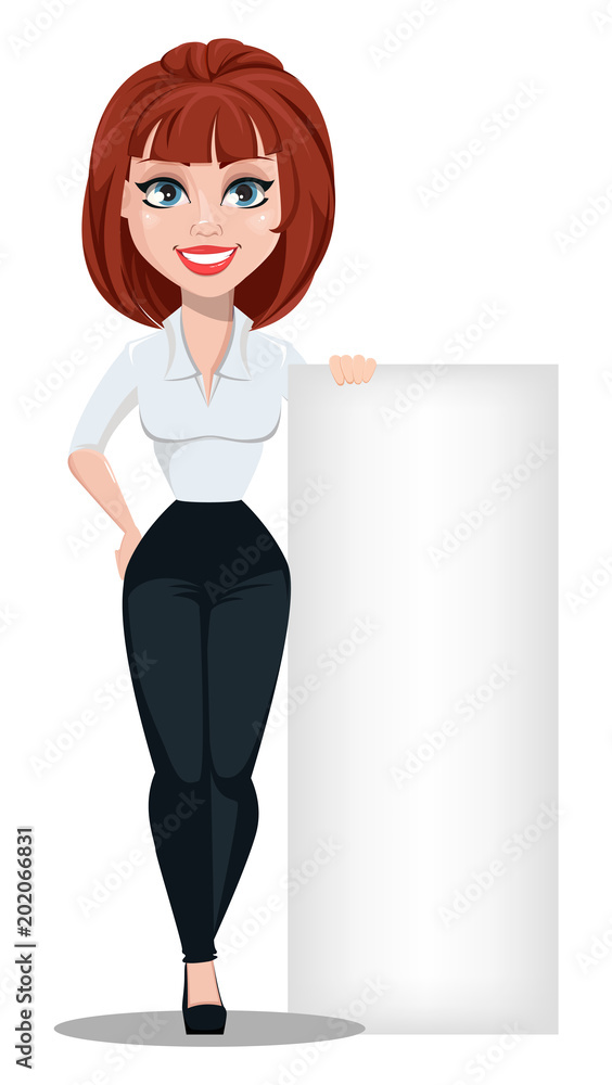 Businesswoman cartoon character Businesswoman cartoon character