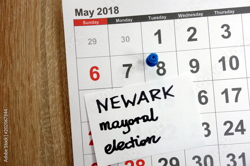 Newark mayoral election date marked on calendar photo