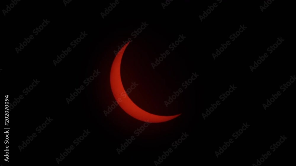 Timelapse of the Great Eclipse of 2017 as it nears totality Timelapse of the Great Eclipse of 2017 as it nears totality
