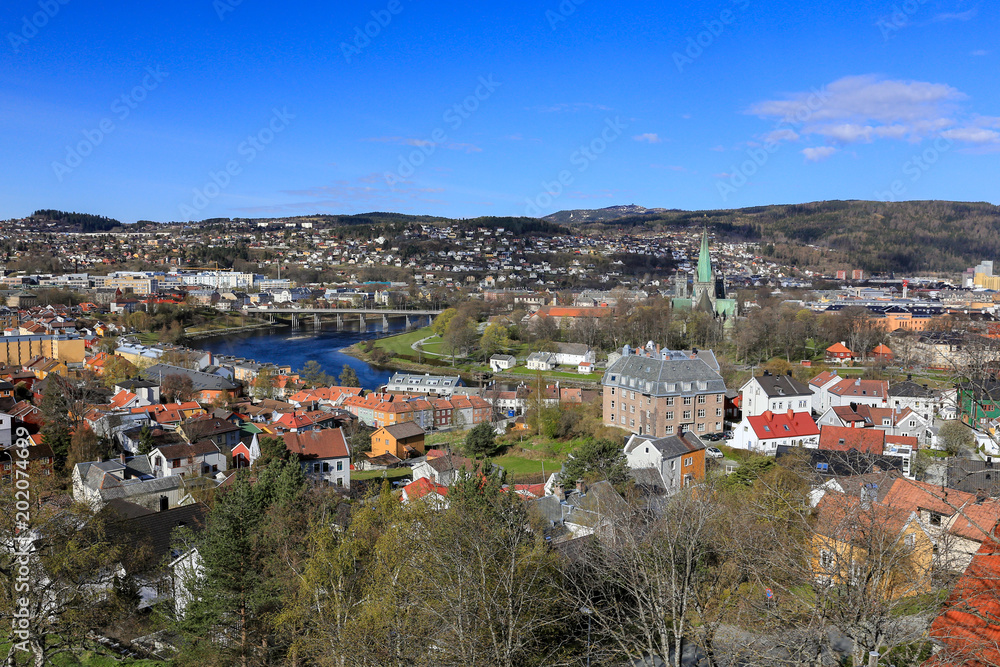 Visit in the Trondheim city Norway