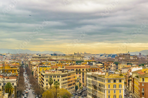 Rome Aerial View From Vatican Musuem Viewpoint