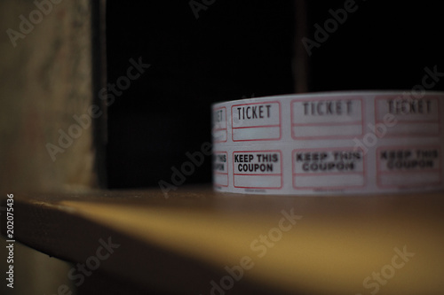Roll of movie tickets