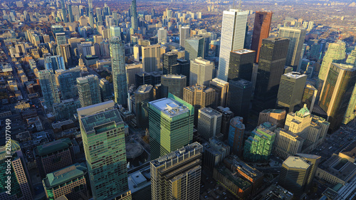 Aerial view of downtown Toronto area © Harold Stiver
