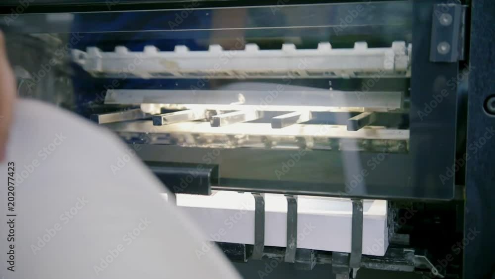 Professional printing press production line in printing house Professional printing press production line in printing house
