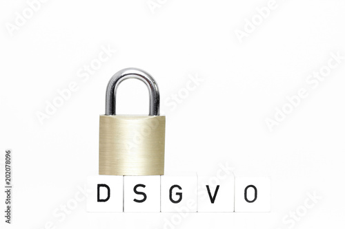 DSVGO Symbol mit Schloss photo