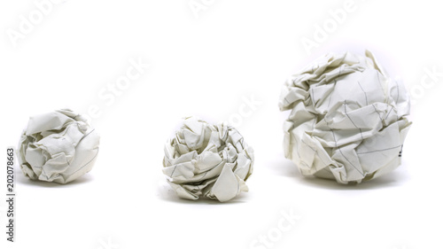 Crumpled Paper Balls 