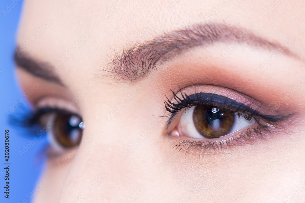 Fototapeta premium Women's eyes close up