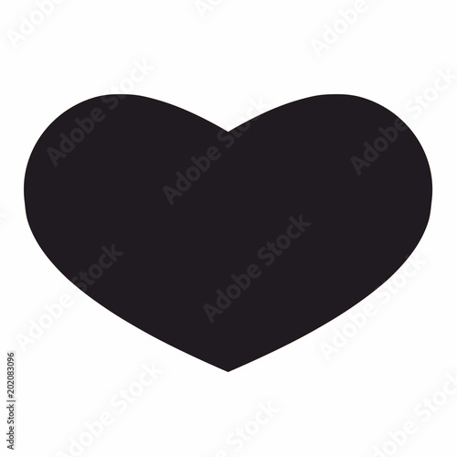 a typical beautiful black heart