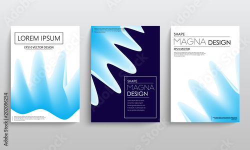 color gradient liquid cover with curved lines. abstaract design. vector background
