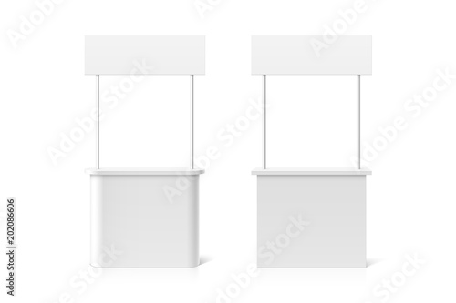 Promotion counter table, retail trade stand or reception counter