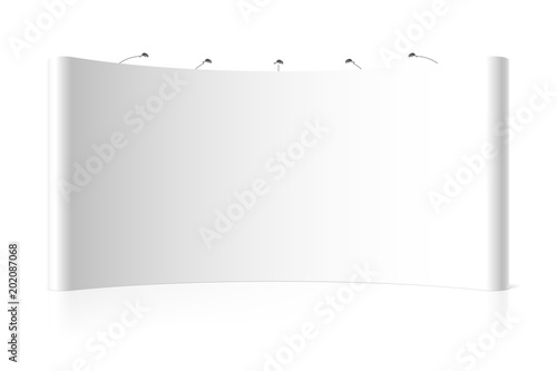 Blank wide trade exhibition stand