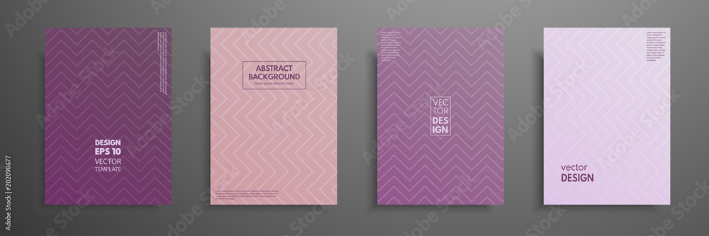 Fototapeta premium Pastel covers design set. Modern covers template design. Applicable for design covers, presentation, magazines, flyers, annual reports, posters and business cards.