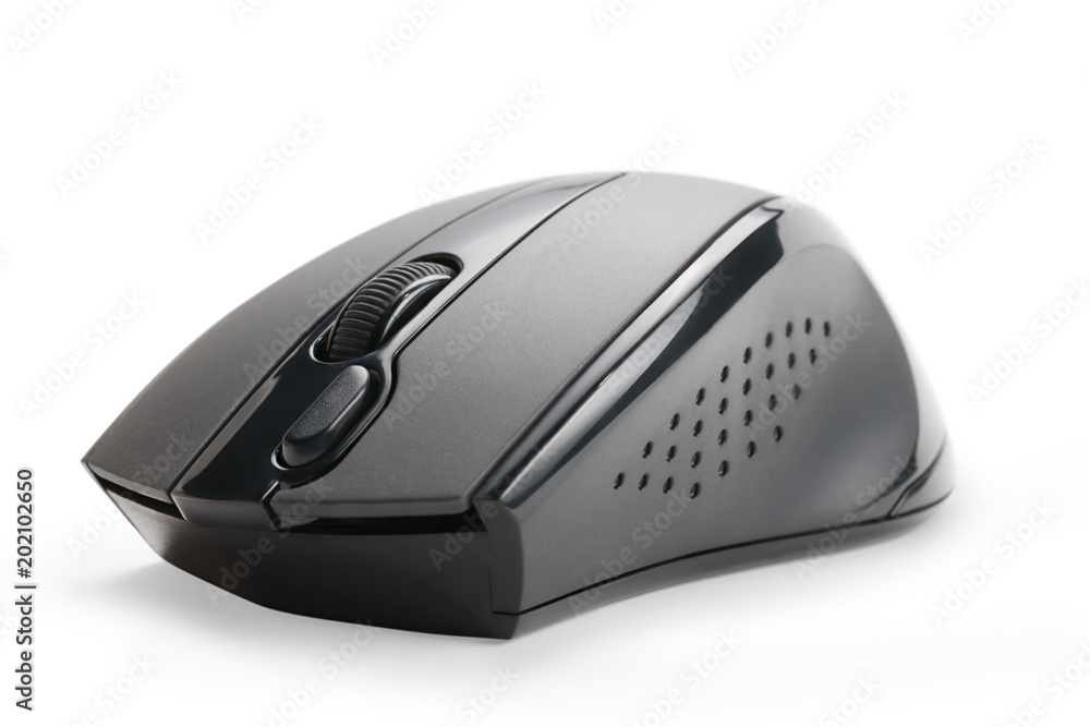 Computer mouse side view isolated with clipping path Computer mouse side view isolated with clipping path