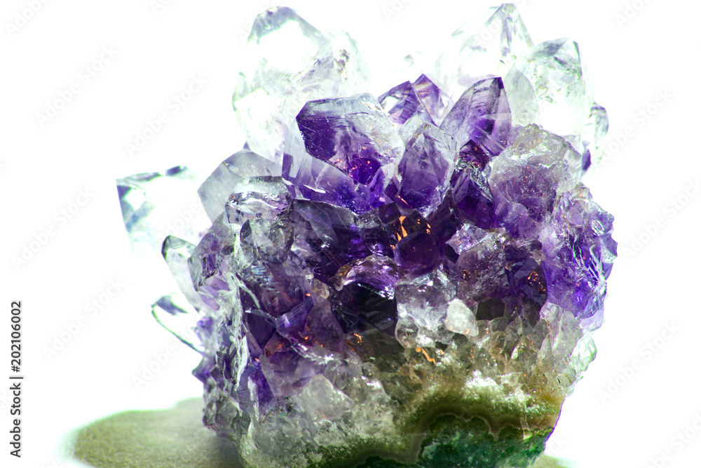 Crystals of amethyst close
Crystals of amethyst close