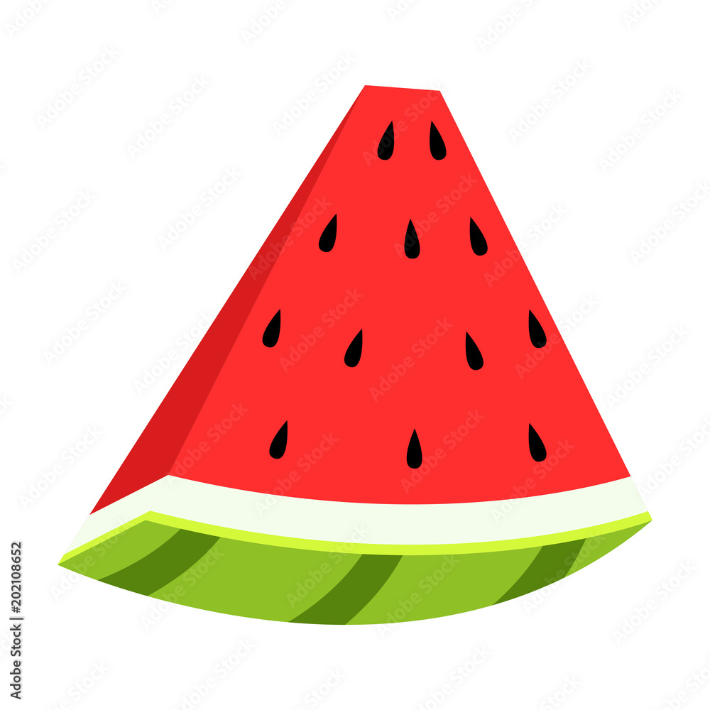 Isolated cut watermelon Isolated cut watermelon