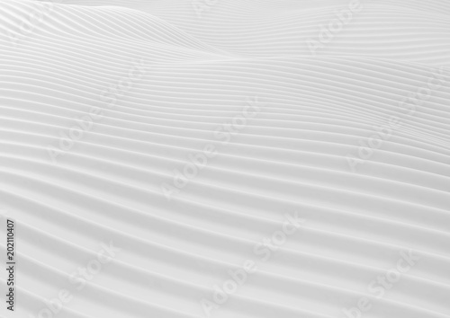Abstract white wave background. © akr11_st