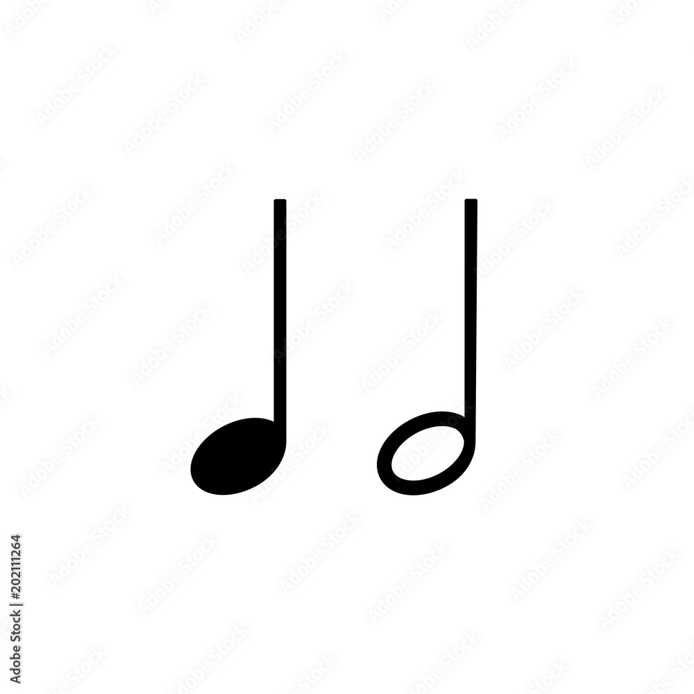Illustration of a musical note Illustration of a musical note