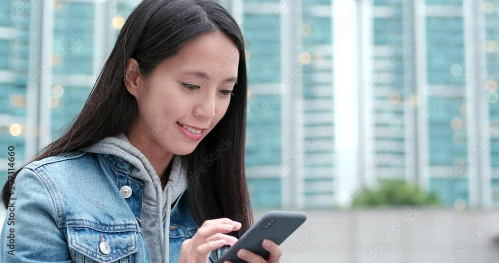 Woman use of smart phone Woman use of smart phone