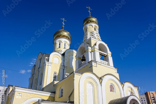 OBNINSK, RUSSIA - MAY 2017: Church of Nativity of Christ in Obninsk (Cerkov Rozhdestva Hristova v Obninske) photo