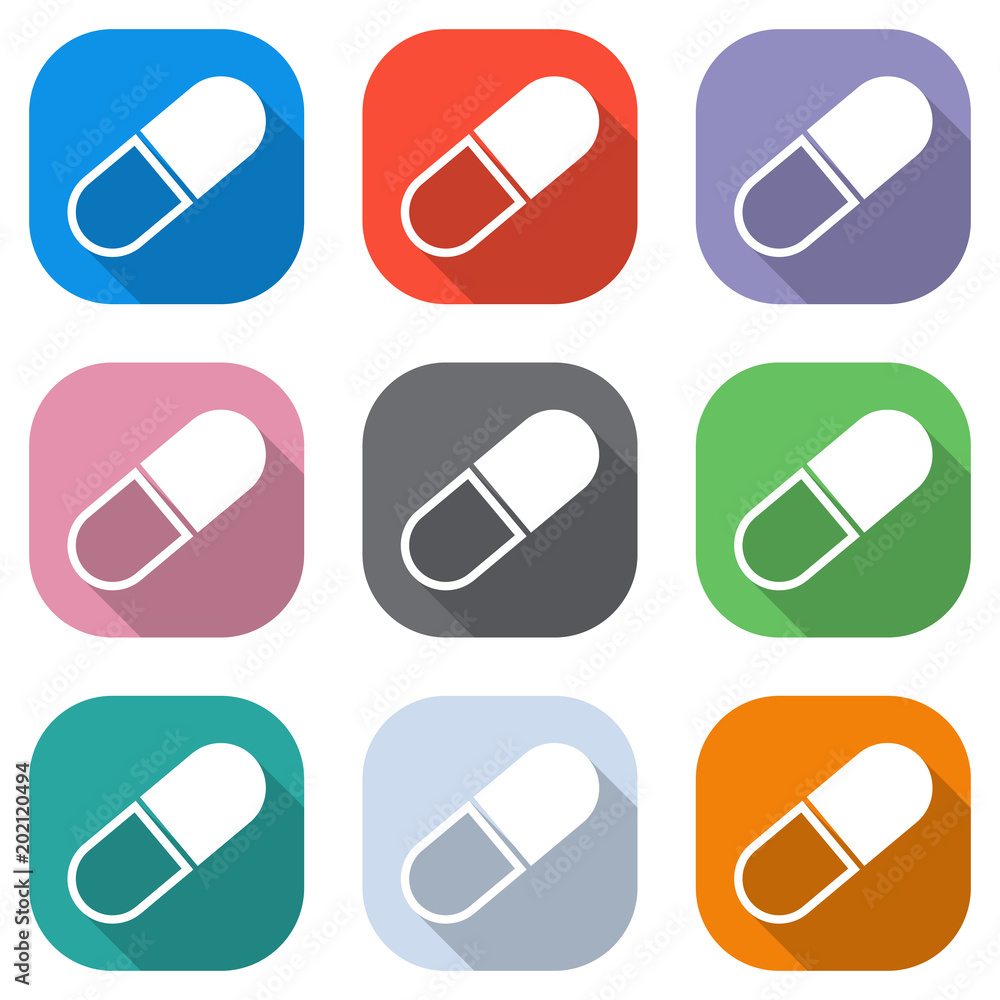 tablet icon. Set of white icons on colored squares for applications. Seamless and pattern for poster tablet icon. Set of white icons on colored squares for applications. Seamless and pattern for poster