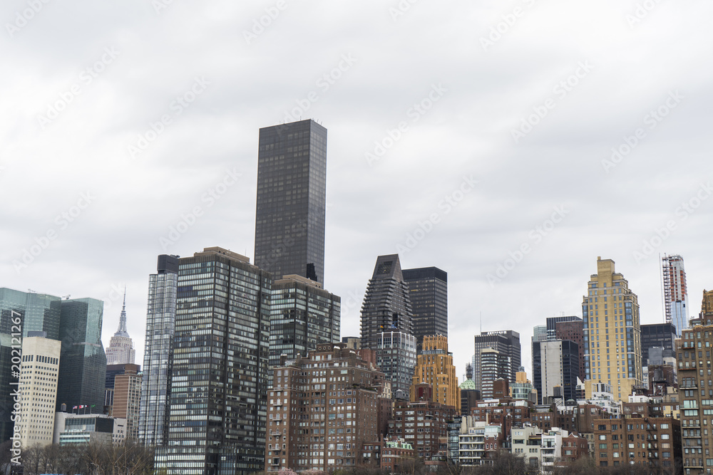 Roofs of Manhattan Skyline