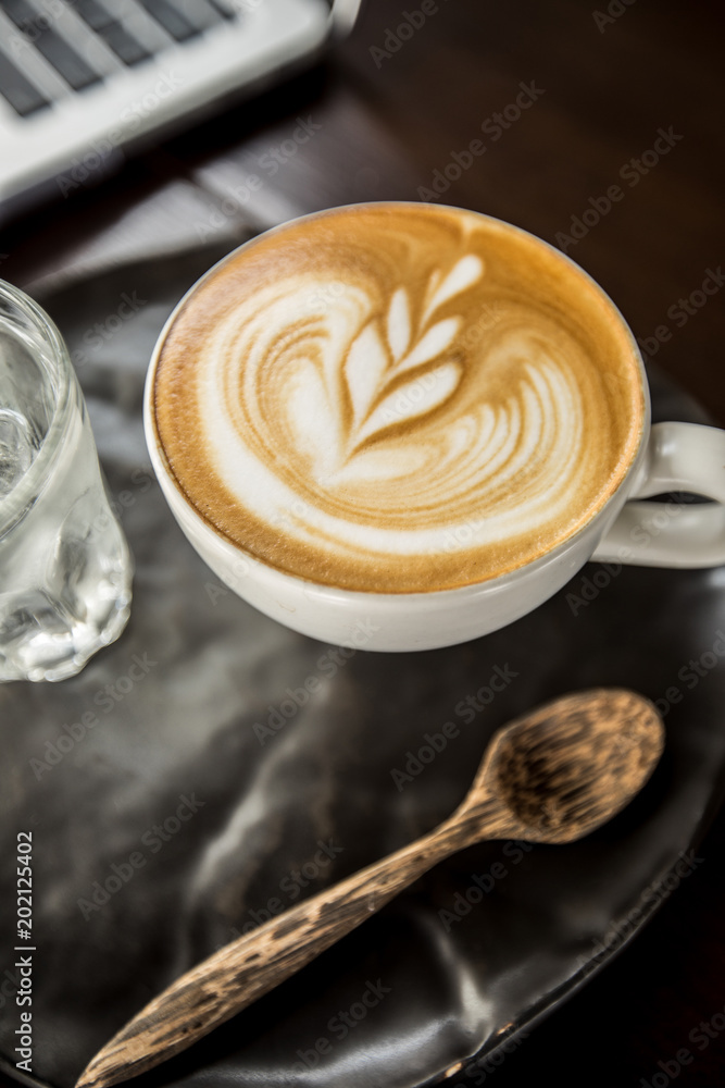 Fototapeta premium Coffee cup latte art