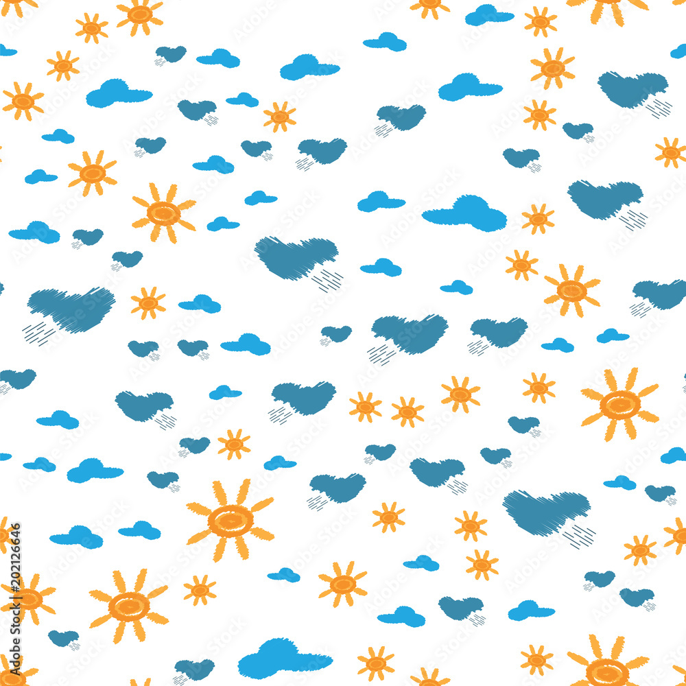 Summer seamless pattern.