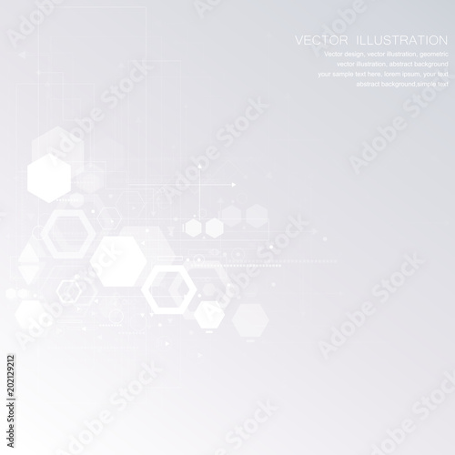 Abstract technological background with various technological elements. Structure pattern technology backdrop. Vector
